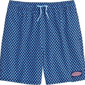 NWOT Vineyard Vines Men's Blue Patterned Swim Shorts M